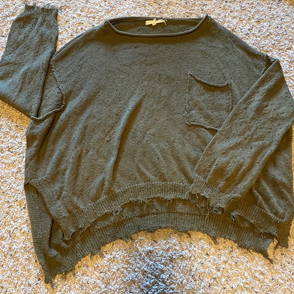 Small green sweater
